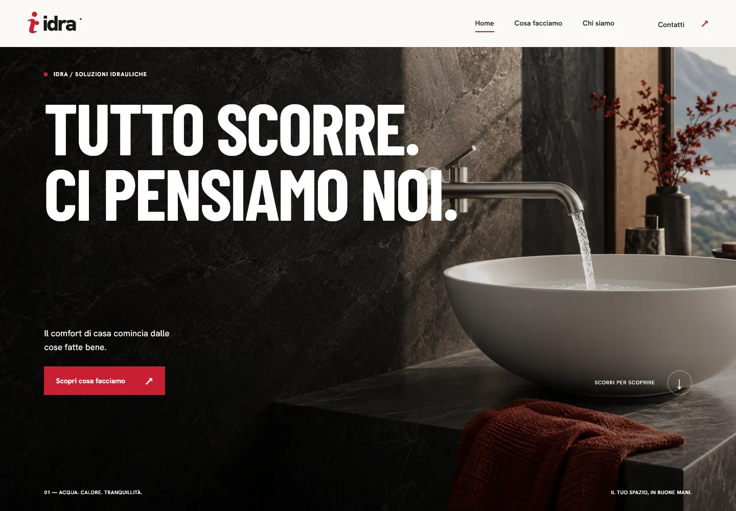 IDRA — anteprima del sito per Idraulica