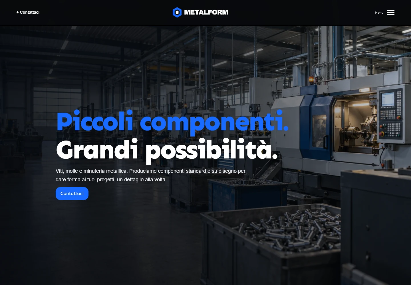METALFORM — anteprima del sito per Industria e manifattura
